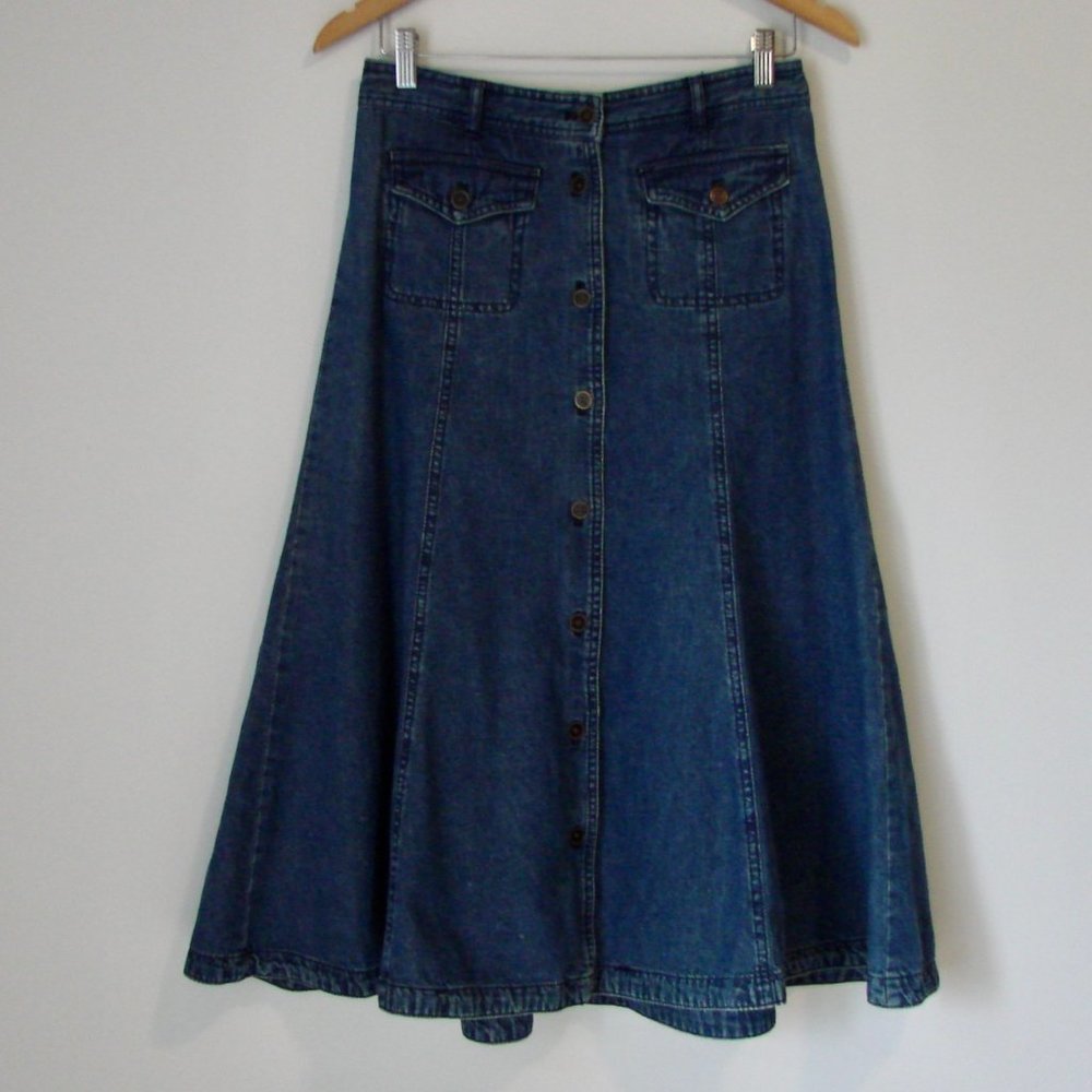 Jones New York Dark Blue Maxi Skirt - Picture 2 of 13
